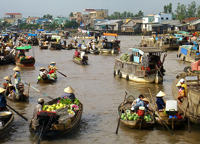 Float Martket Mekong delta